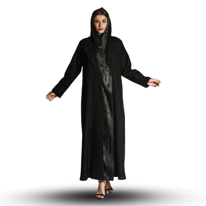 عباية يومية القماش ملكي الاكمام