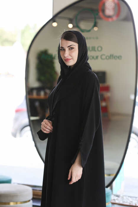 عباية رسمية بأزرة اسود